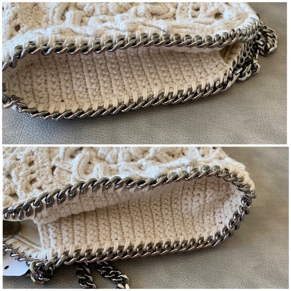 Falabella TINY Crochet Flower Crossbody Tote Bag - Picture 7 of 15